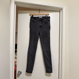 Madewell | 10” High Rise Skinny Jeans 28w Black